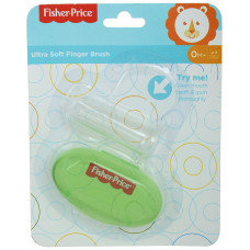 Fisher-Price Silicone Finger Brush with Case Green (1016411)